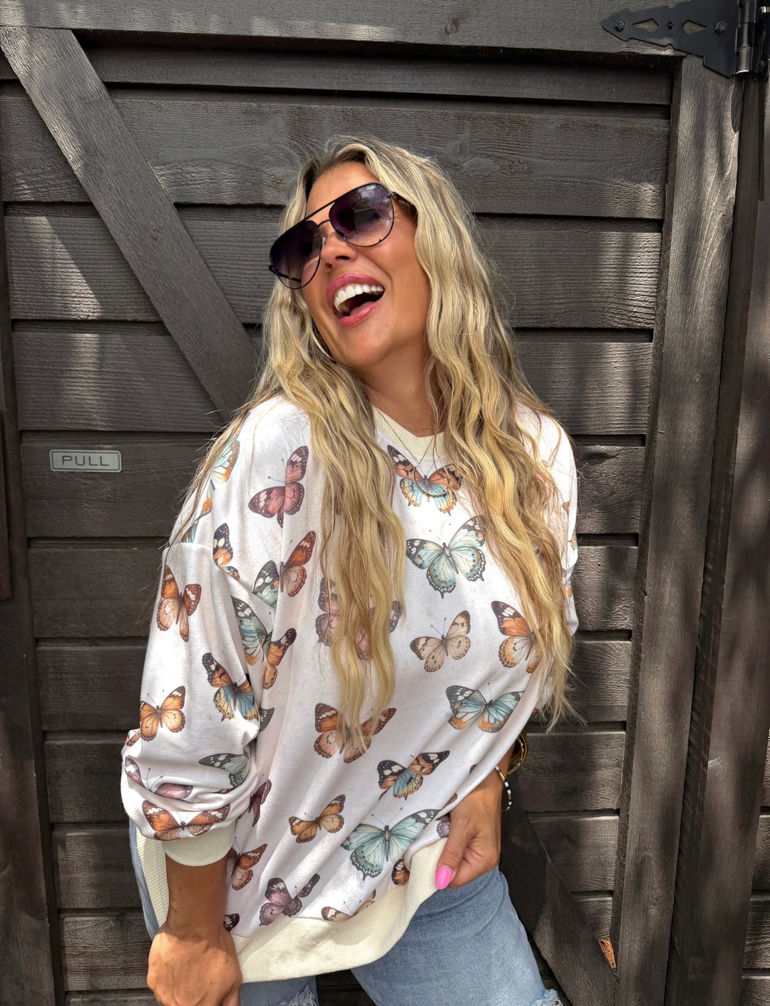 Butterfly Daydream Pullover - Reg & Curvy