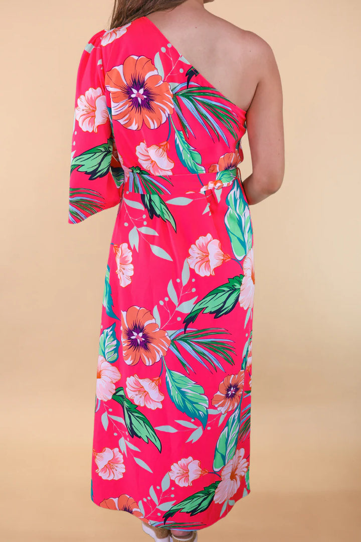 Island Sunset One-Shoulder Maxi Dress - Reg & Curvy
