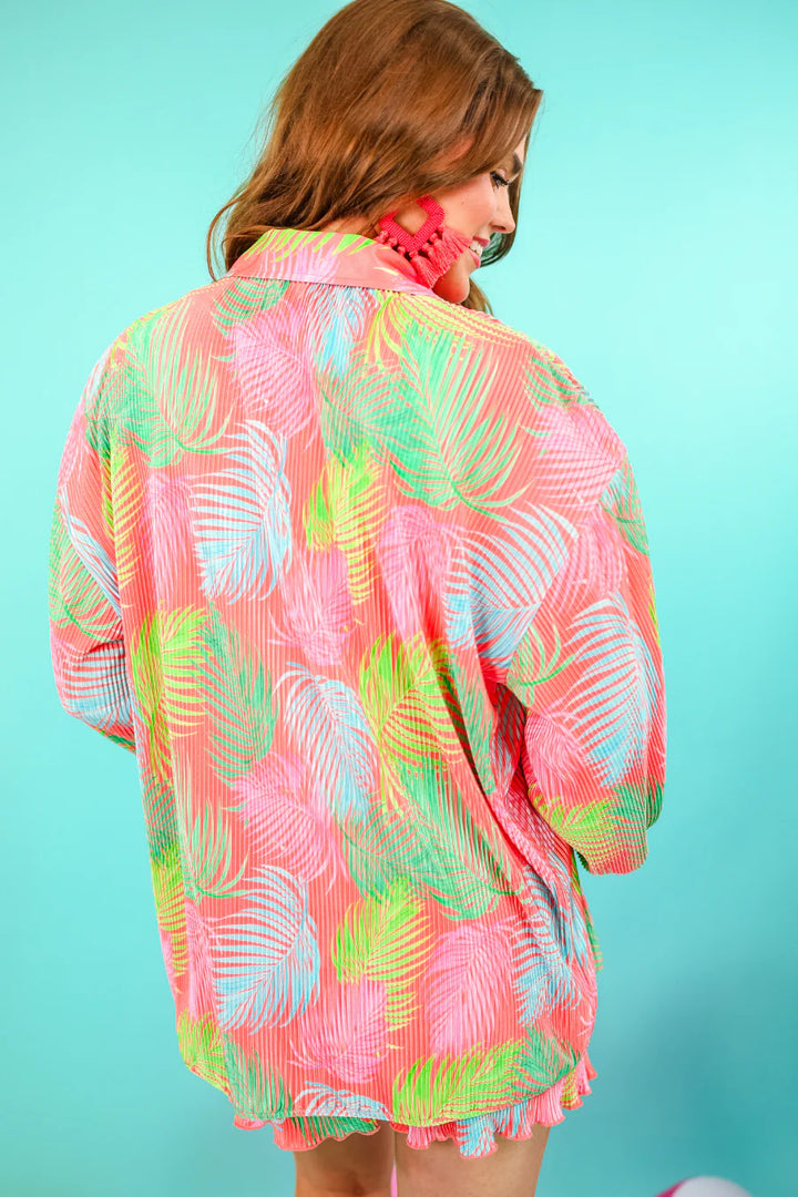 Palm Springs Punch Pleated Set - Reg & Curvy
