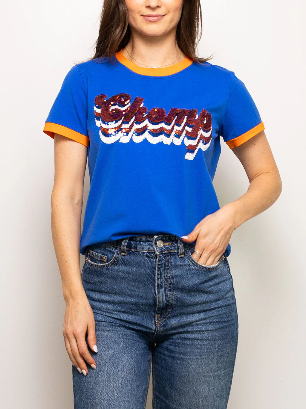 Sequin Chomp Top - Gator Game Day Style