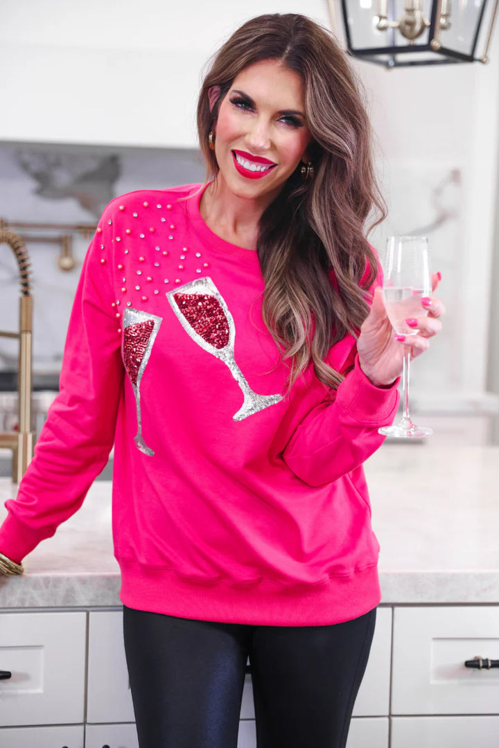 Bubbly & Bright Sequin Pullover - Curvy