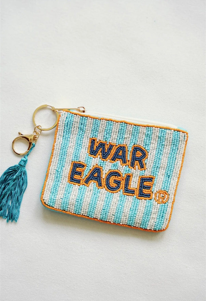 Auburn University Beaded Coin Purse