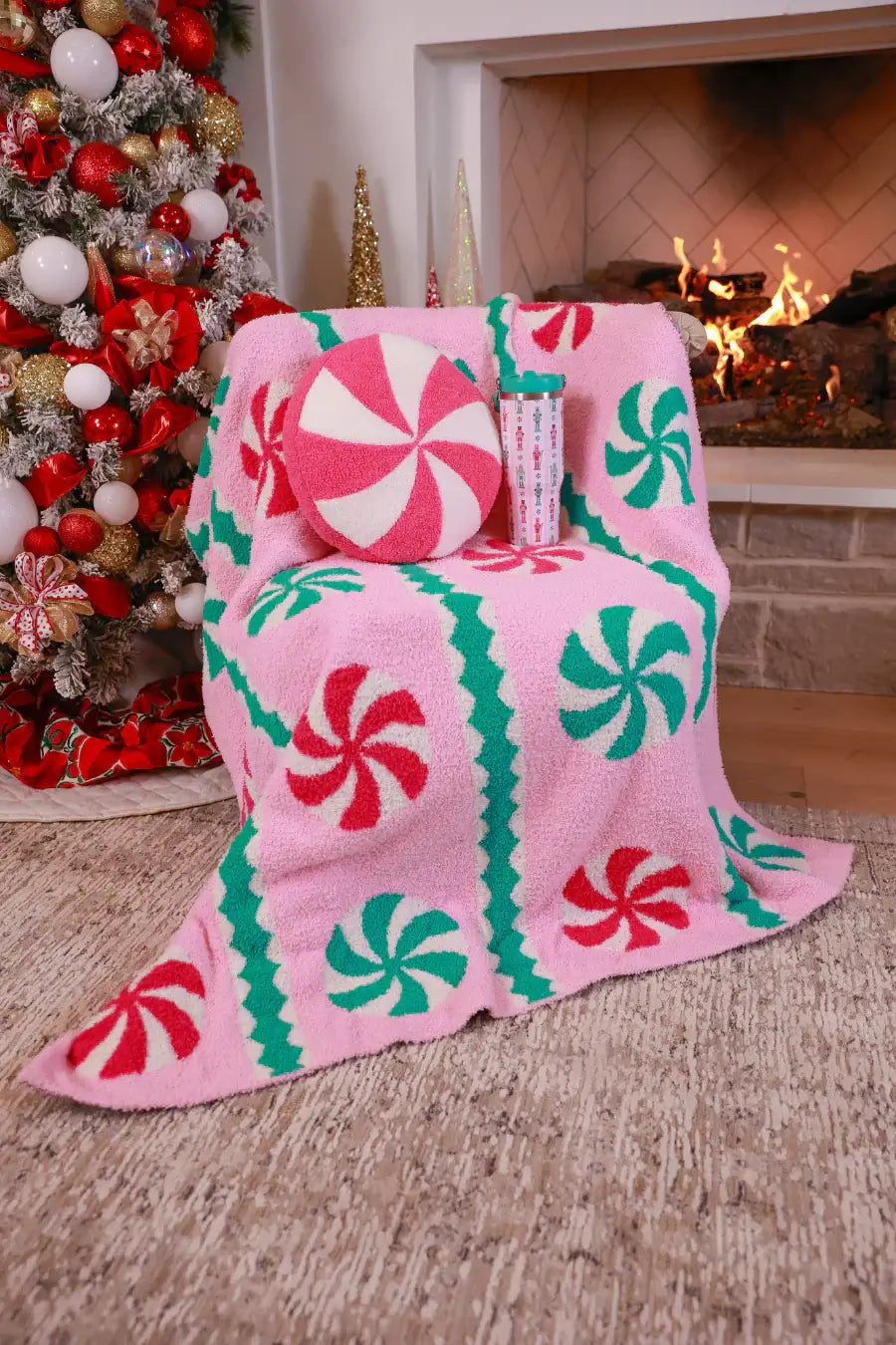 *PREORDER* Peppermint Swirl Blanket