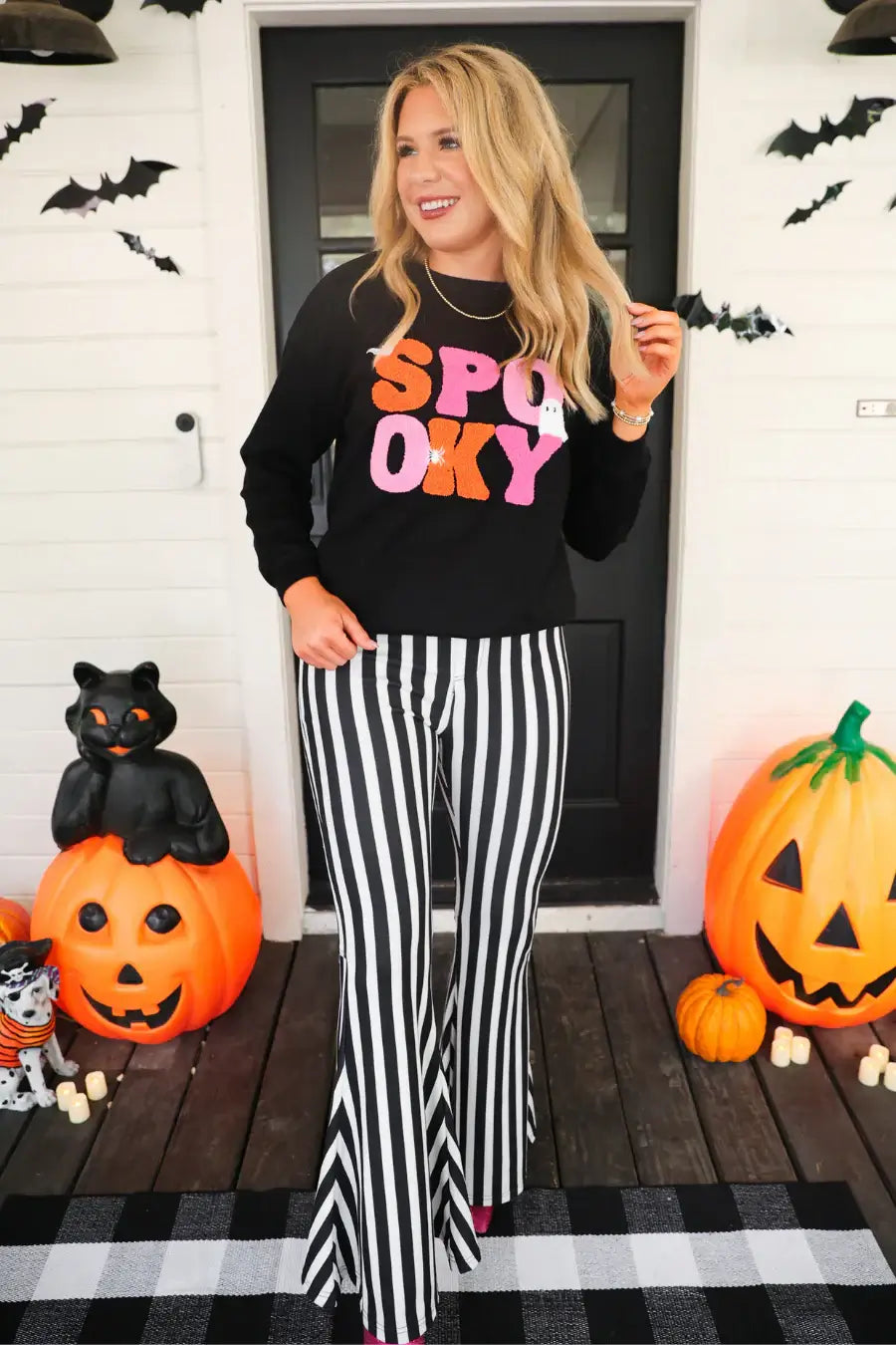 Showstopper Stripes Flare Pants - Reg & Curvy