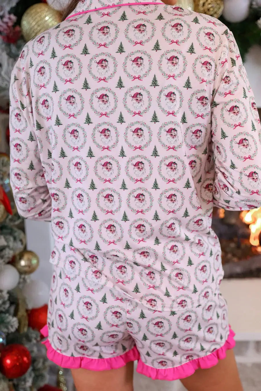 Santa Baby Ruffle Pajama Set - Reg & Curvy