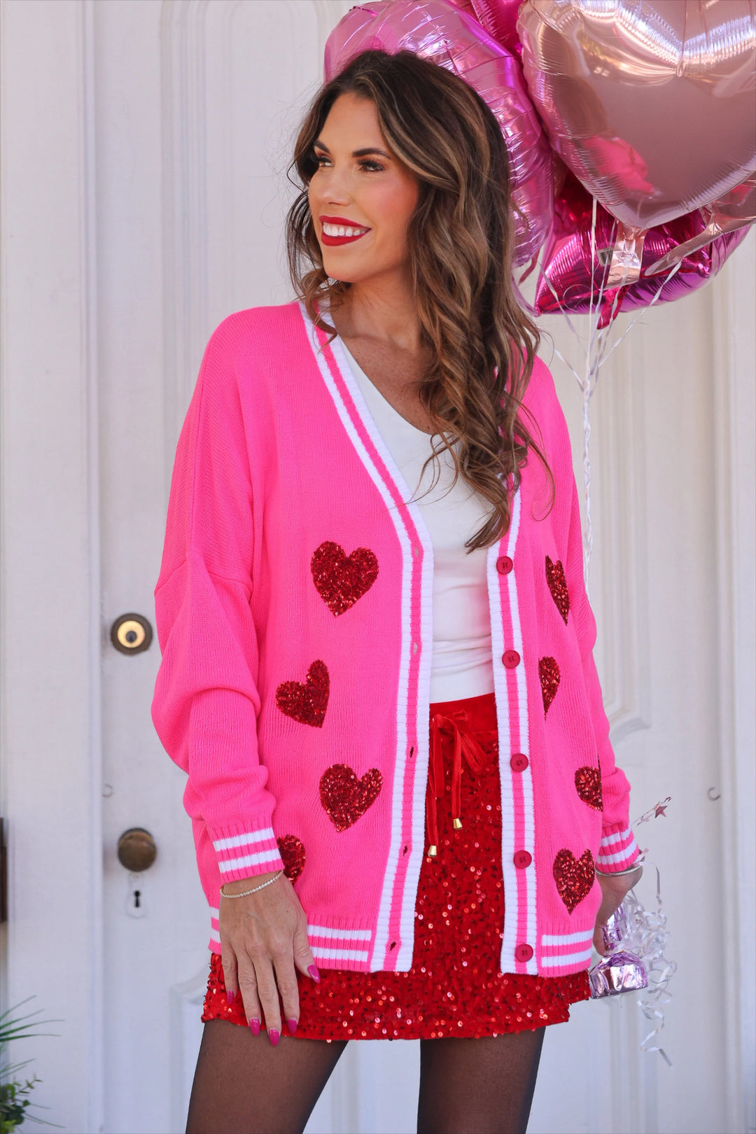 Sweetheart Sparkle Cardigan - Reg & Curvy