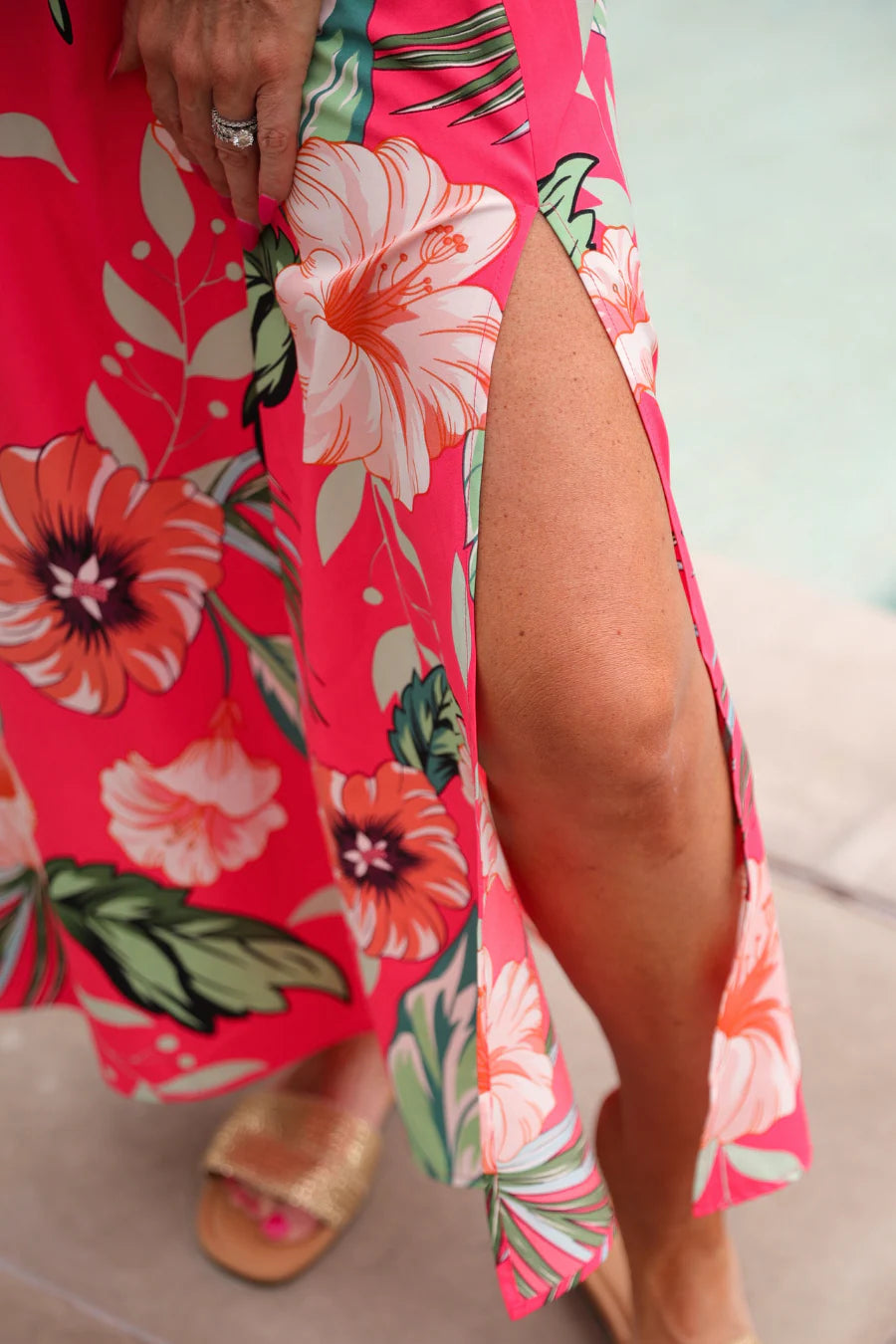 Island Sunset One-Shoulder Maxi Dress - Reg & Curvy