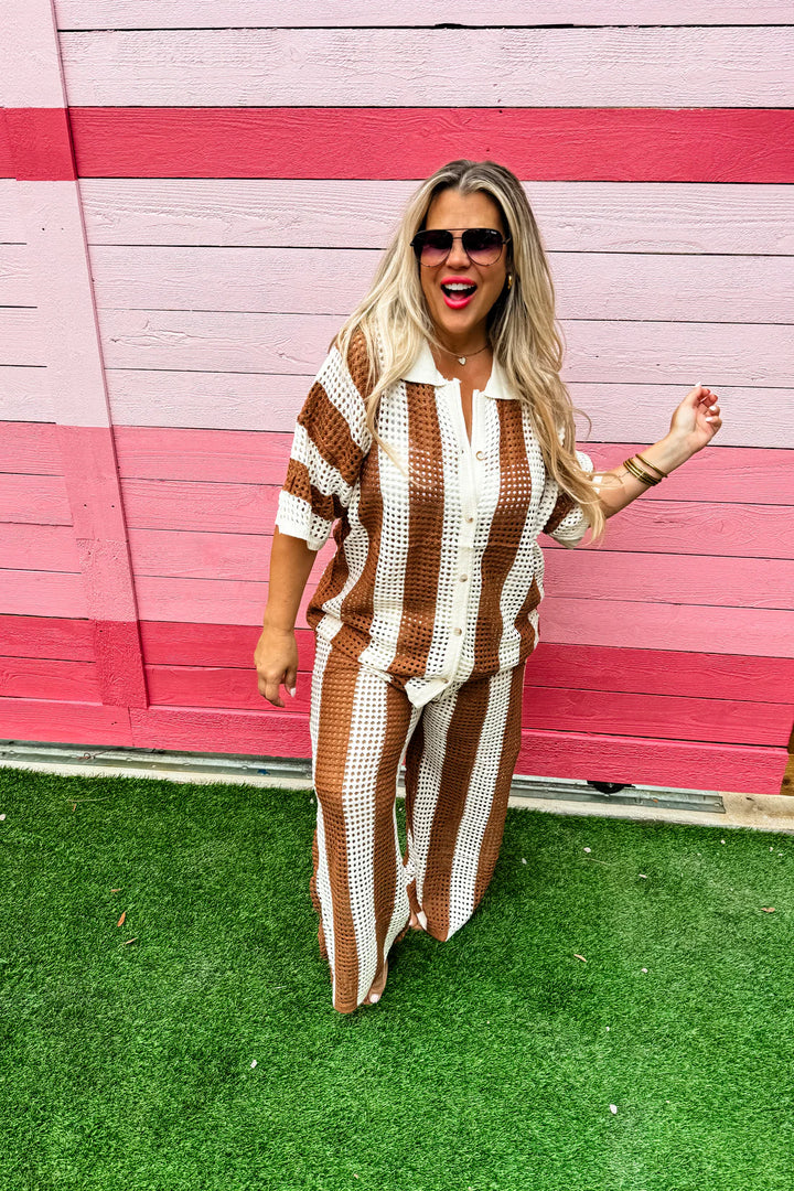Sandy Toes Sweater Knit Cover-Up Set - Reg & Curvy