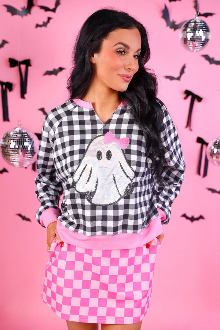 *PREORDER* Pink Boo Babe Pullover - Reg & Curvy