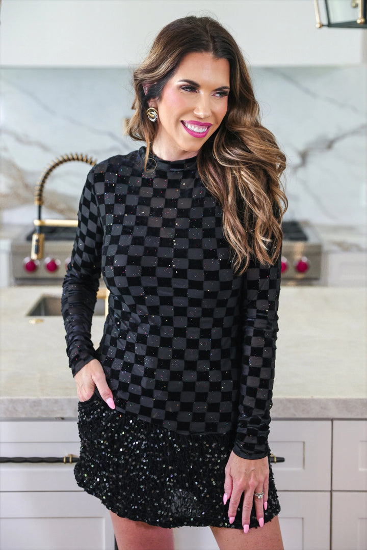 *PREORDER* Midnight Spark Top - Reg & Curvy
