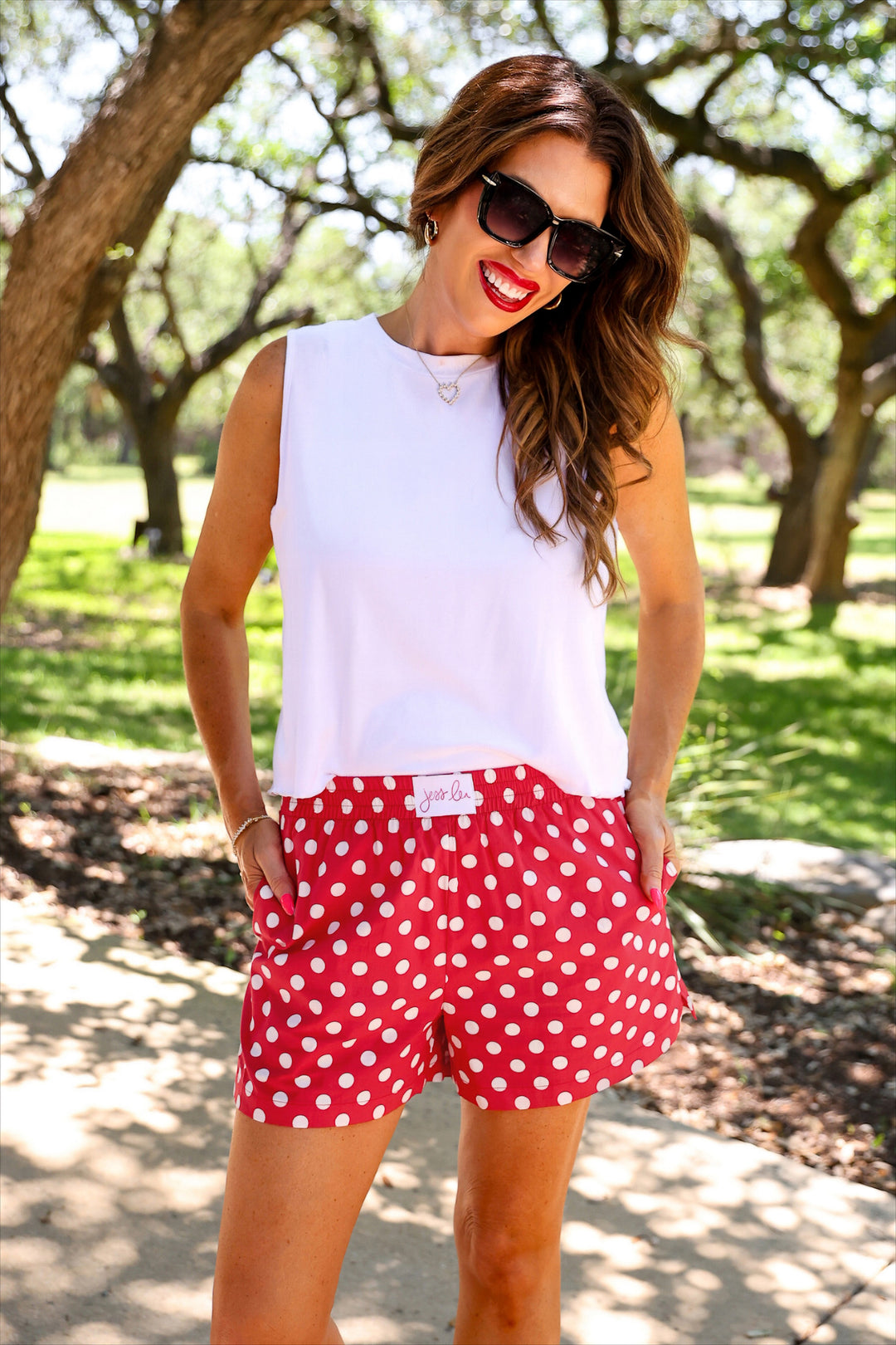*PREORDER* Saturday Spirit Boxer Shorts in Red - Reg & Curvy