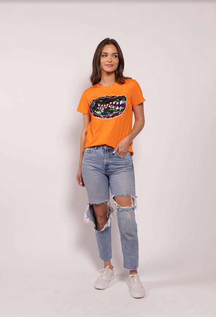 Gator Spirit Sequin Tee