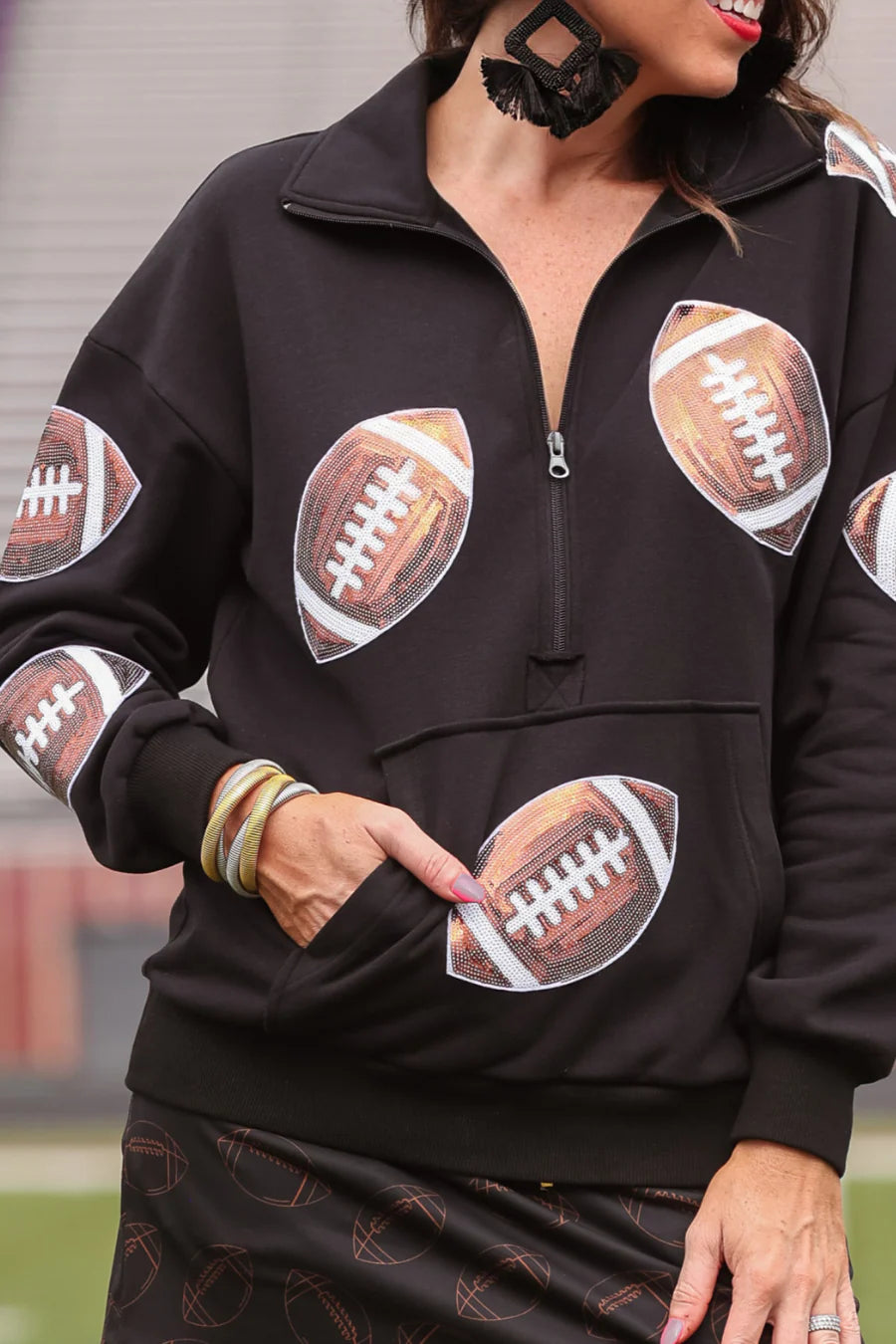 Friday Night Lights Pullover - Black