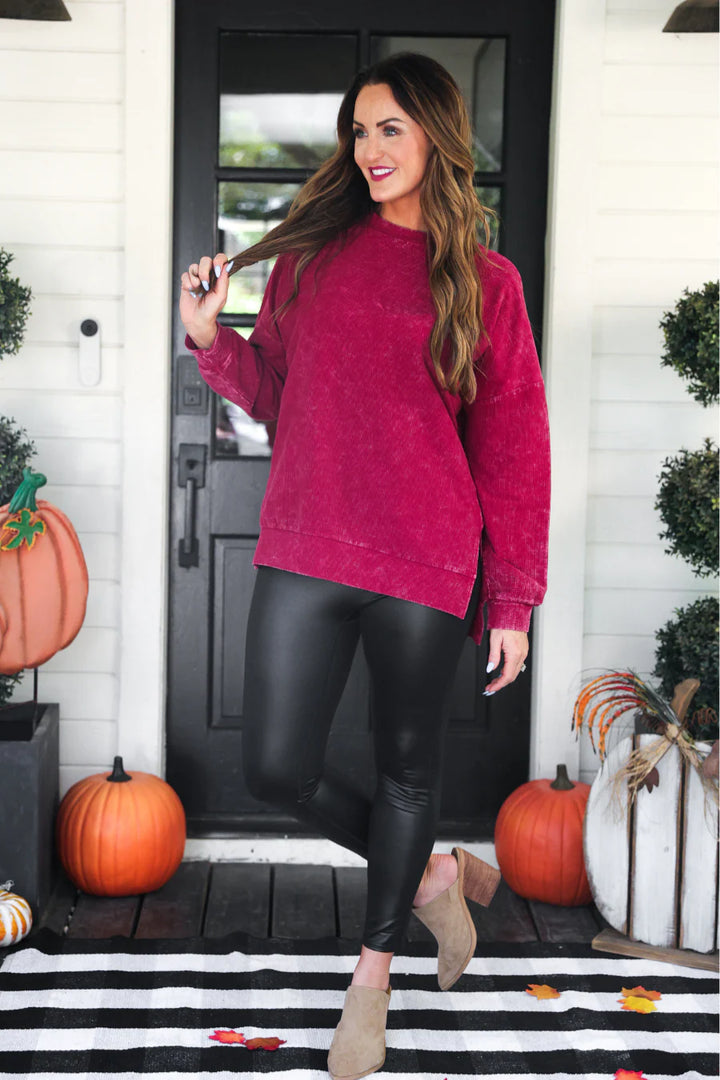 *PREORDER* Streetlight Shine Faux Leather Pants - Reg & Curvy