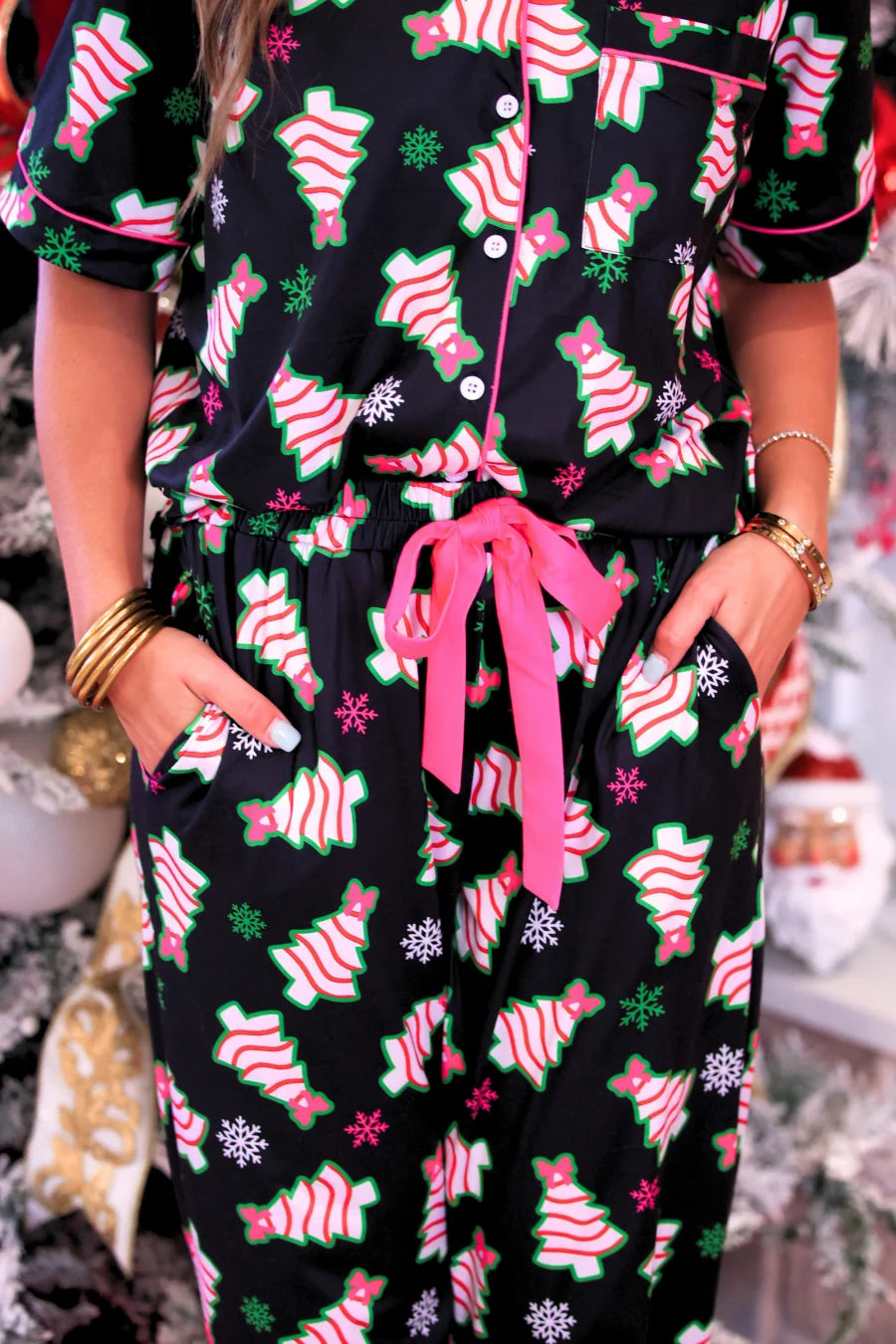 *PREORDER* Merry Bow Christmas Treat Pajamas - Reg & Curvy