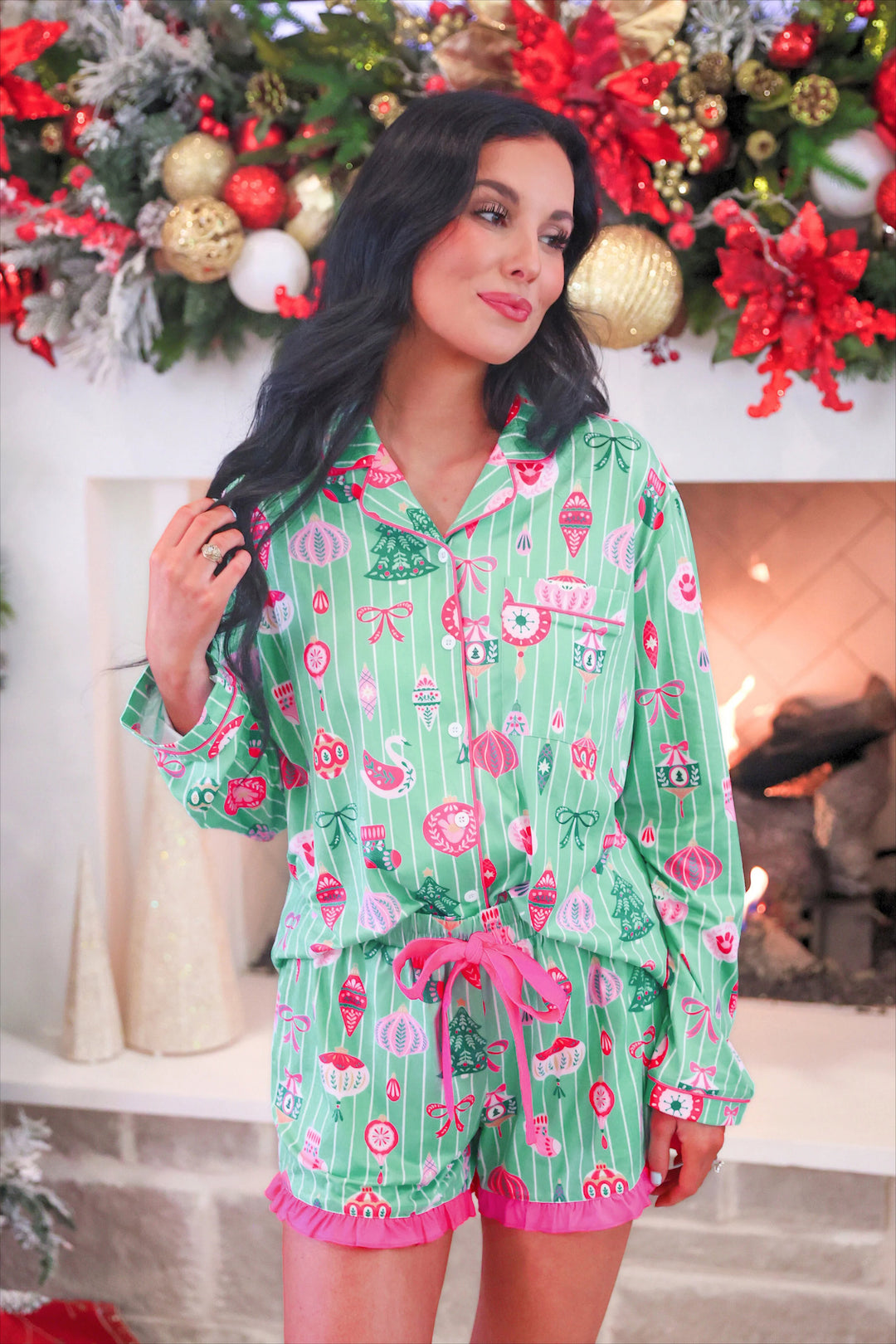 *PREORDER* Merry & Bright Ruffle Pajamas - Reg & Curvy