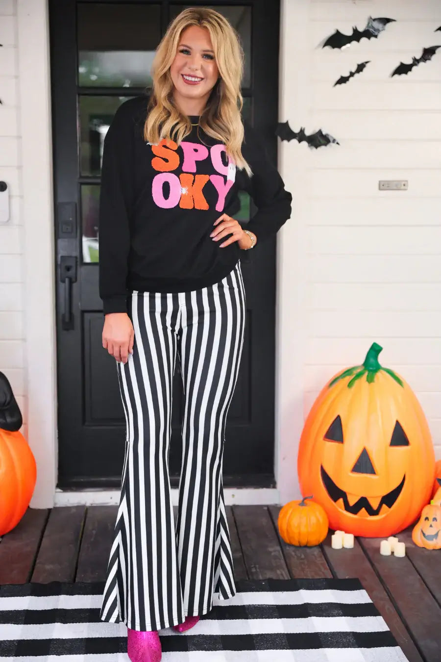 Showstopper Stripes Flare Pants - Reg & Curvy