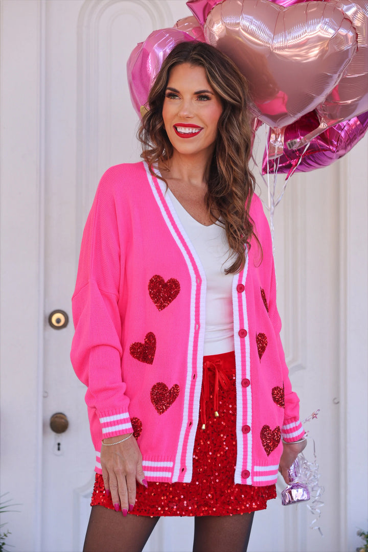 Sweetheart Sparkle Cardigan - Reg & Curvy