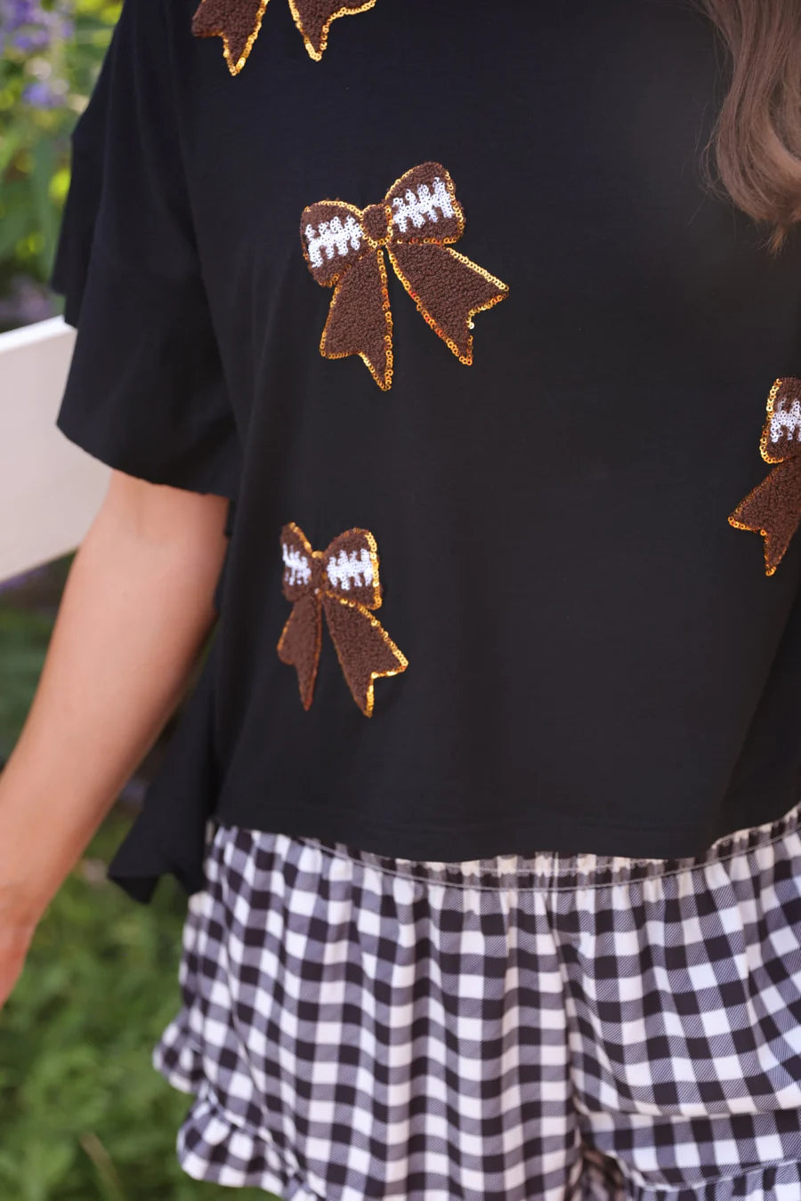 Black Reign Ruffle Top - Reg & Curvy