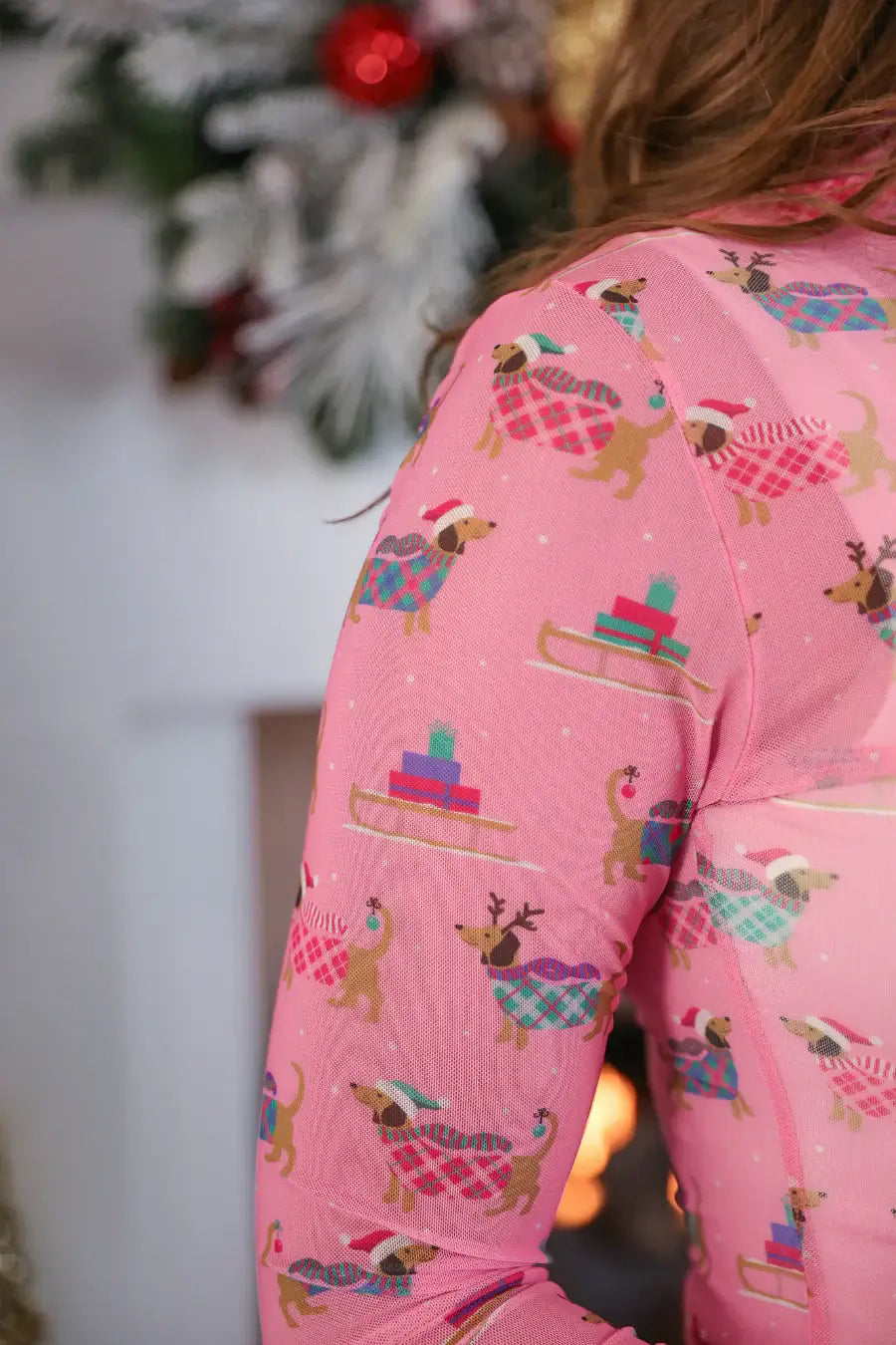 *PREORDER* Santa Paws Mesh Top - Reg & Curvy