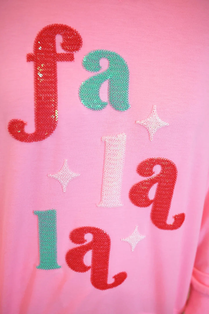 *PREORDER* Merry & Bright Fa La La Pullover - Reg & Curvy
