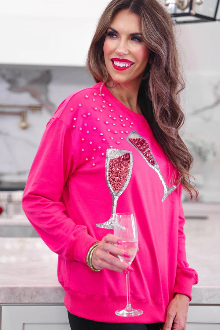 Bubbly & Bright Sequin Pullover - Curvy