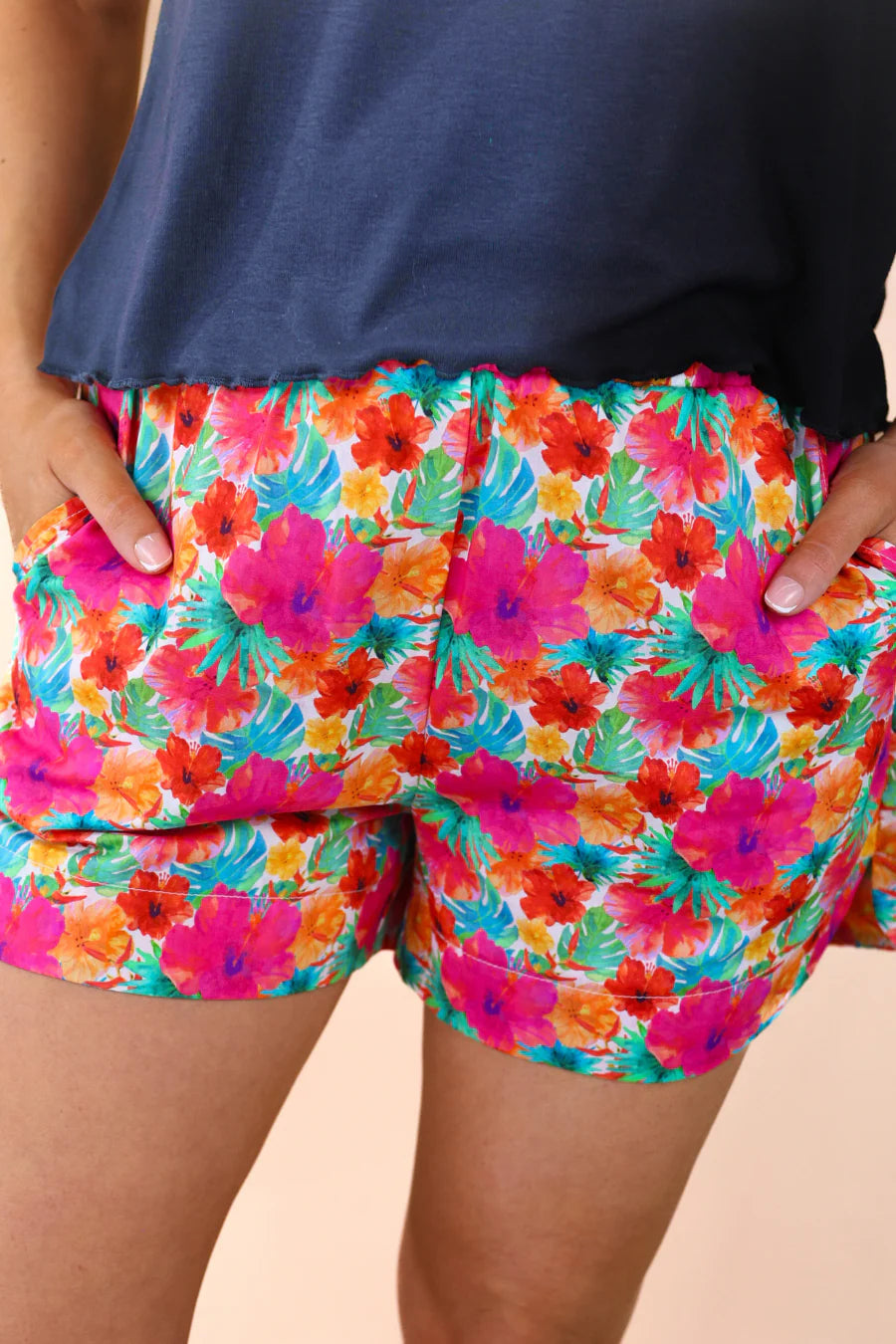 The Palm Breeze Pull-On Shorts - Reg & Curvy