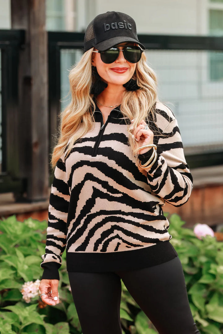 Savannah Stride Quarter Zip - Curvy