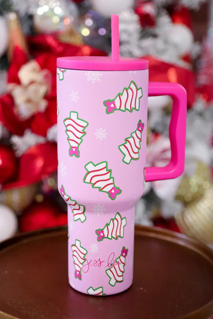*PREORDER* Pink Peppermint Tree Tumbler