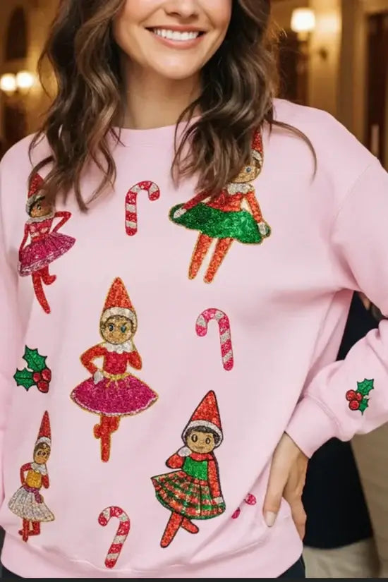 Sugarplum Squad Sequin Top - Reg & Curvy