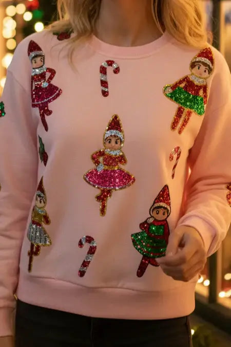 *PREORDER* Sugarplum Squad Sequin Top - Reg & Curvy