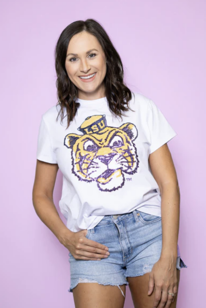 Geaux Glam LSU Tee (LICENSED) - Reg & Curvy