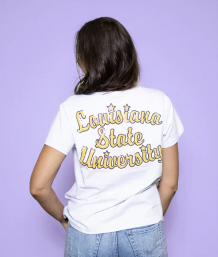Geaux Glam LSU Tee (LICENSED) - Reg & Curvy