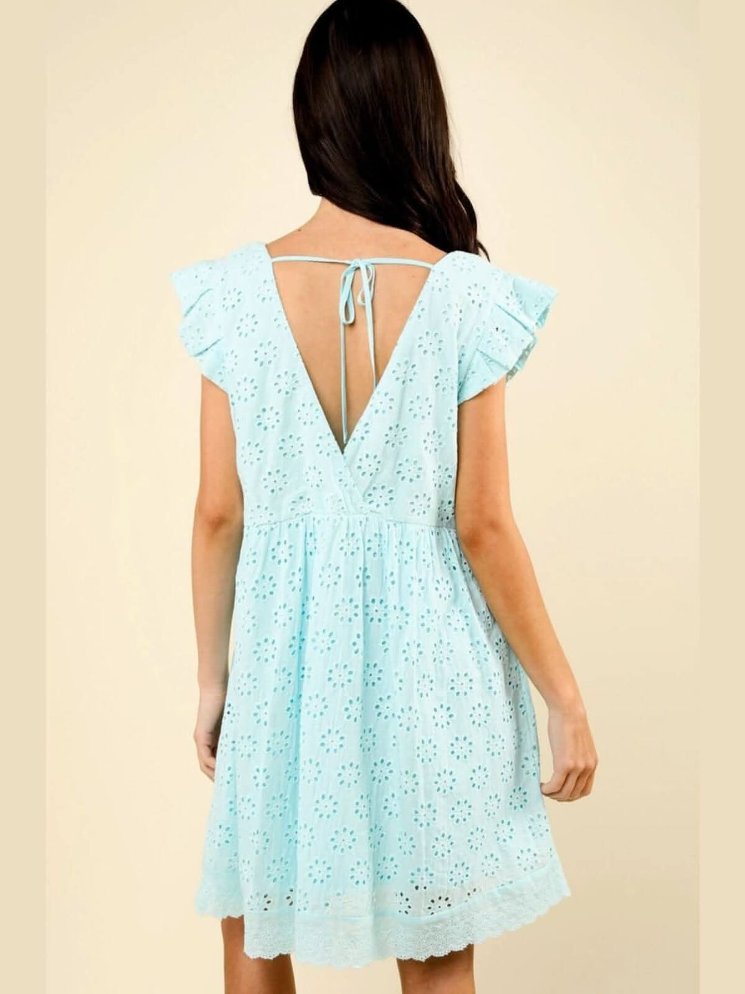 A-Line Eyelet Cotton Dress: Summer Elegance A-Line Eyelet Cotton Dress: Summer Elegance