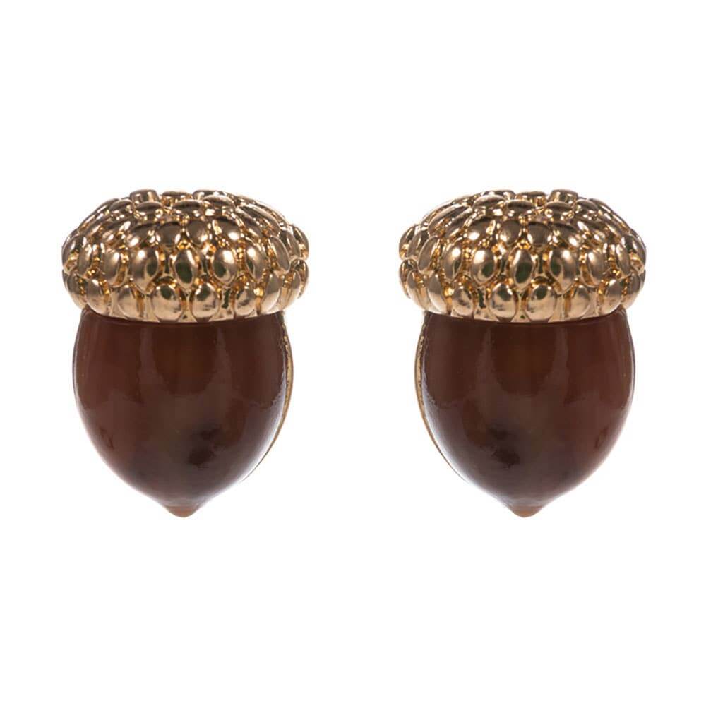 Golden Harvest Acorn Studs