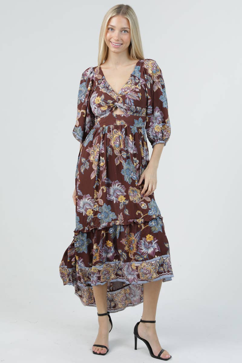 *PREORDER* Afterglow Floral Maxi Dress