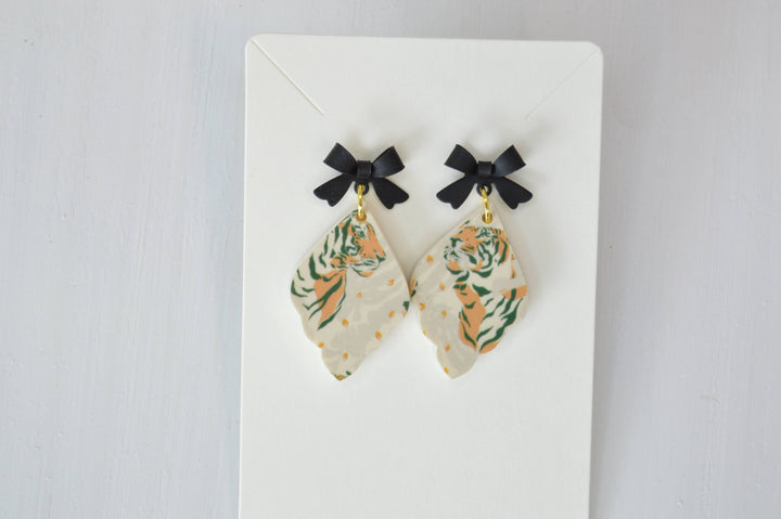 Tiger Belle Bow Earrings