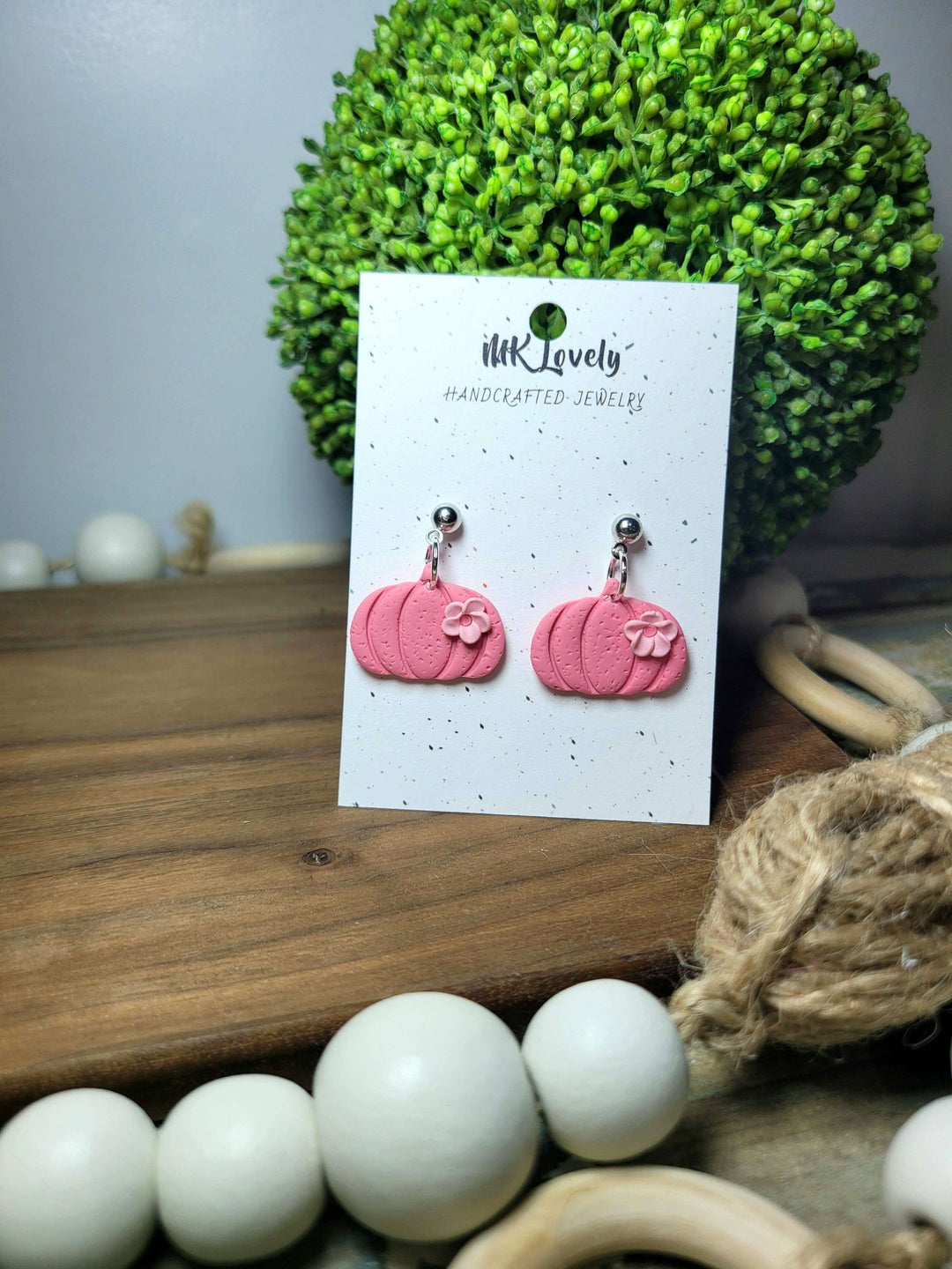 Pretty in Pink Pumpkins Earrings