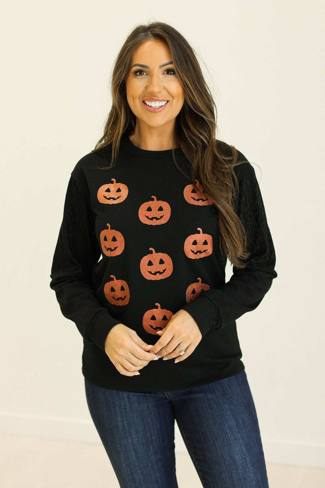 Black Pumpkin Sweater - Reg & Curvy