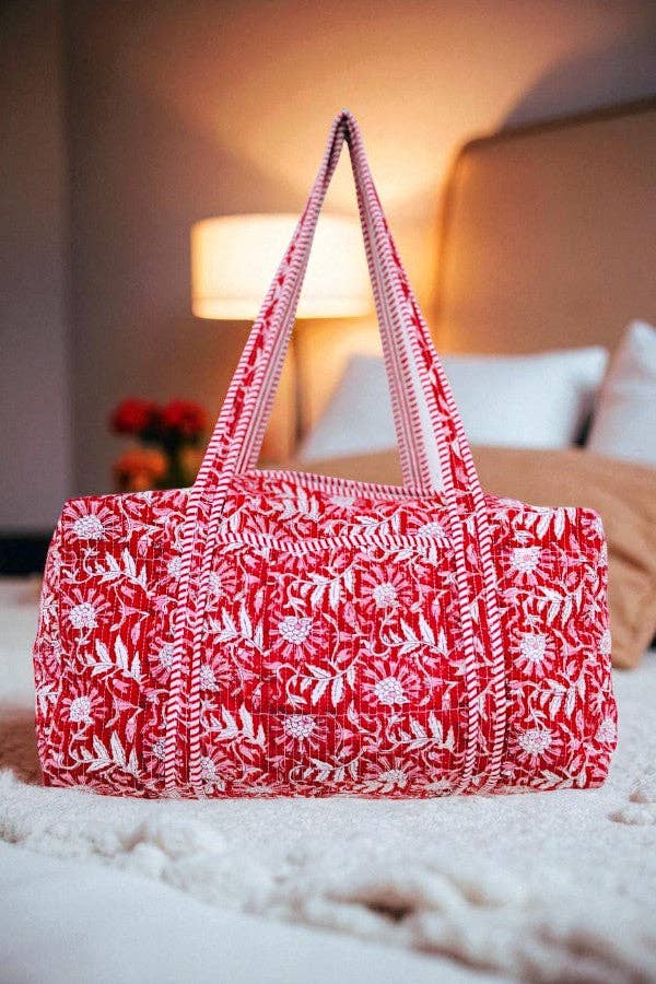 The Poppy Lane Quilted Duffle