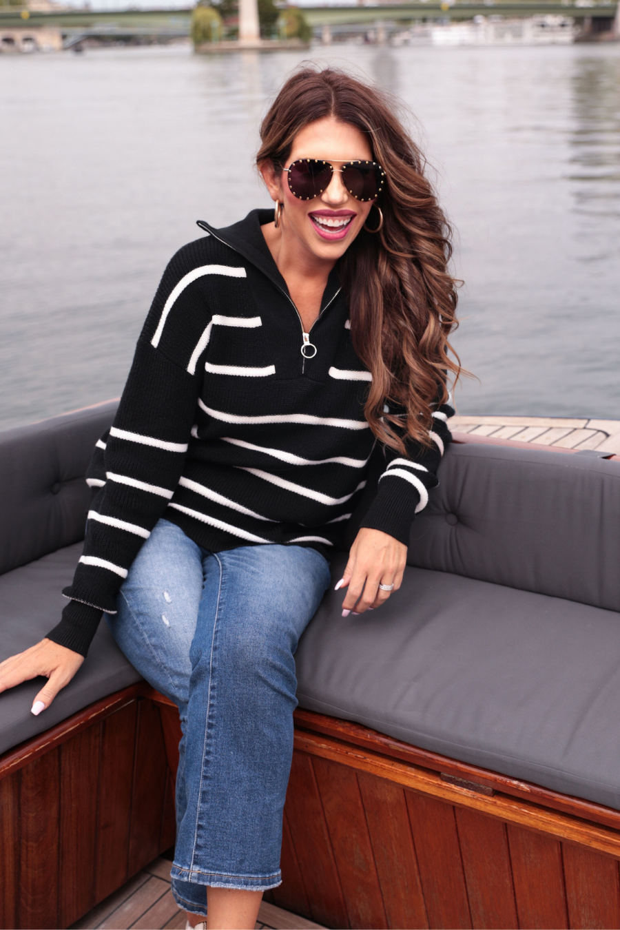 City Stripe Pullover - Curvy