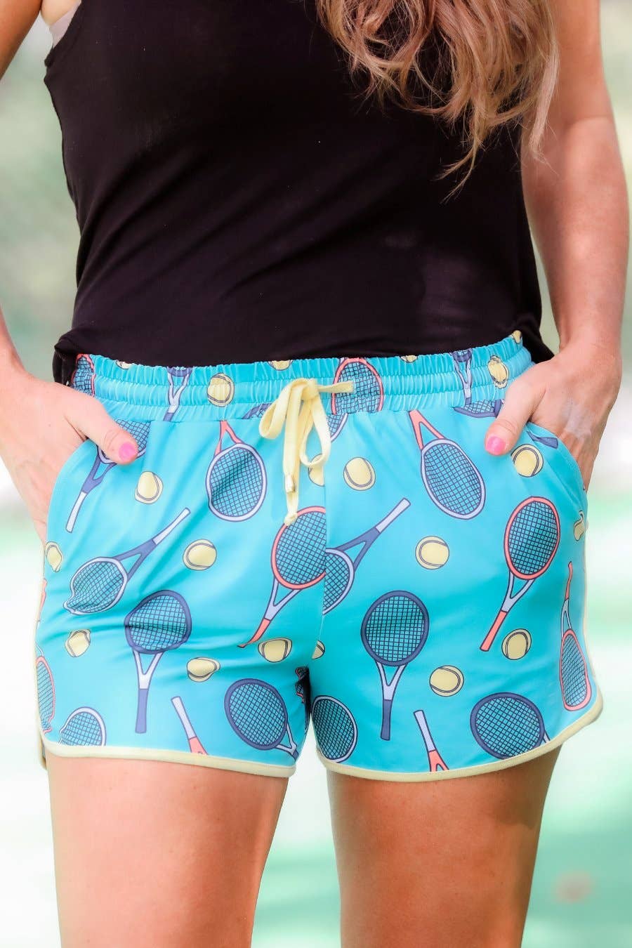 Ace Tennis Drawstring Everyday Shorts - Reg & Curvy - Lolo Viv Boutique