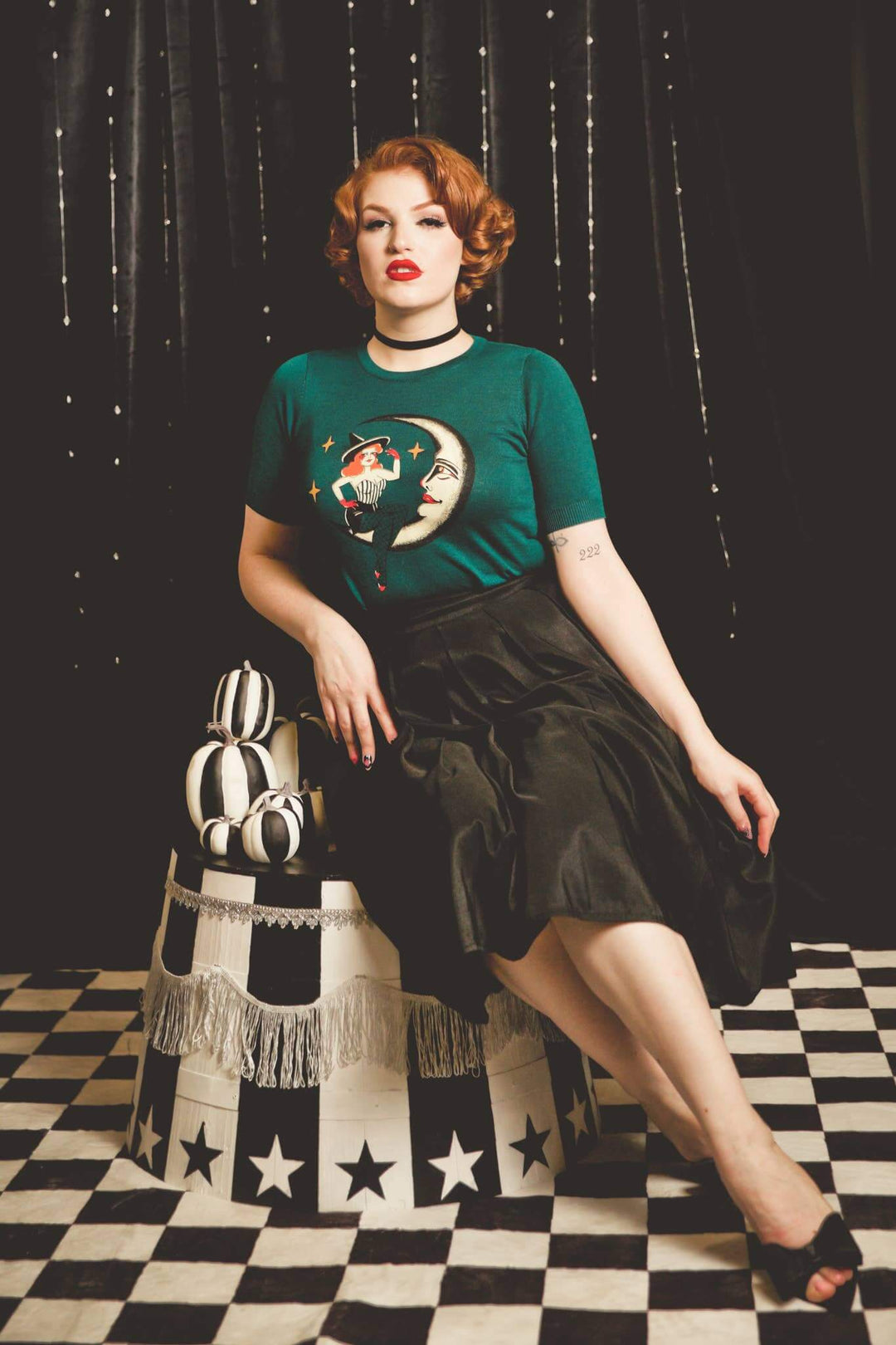 Moonlit Witch Retro Sweater - Reg & Curvy