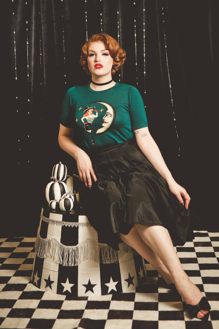 *PREORDER* Moonlit Witch Retro Sweater - Reg & Curvy