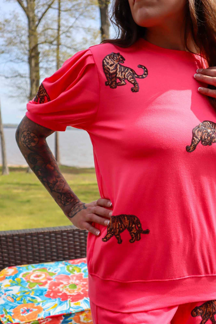 Fiercely Fabulous Sequin Tiger Set - Reg & Curvy