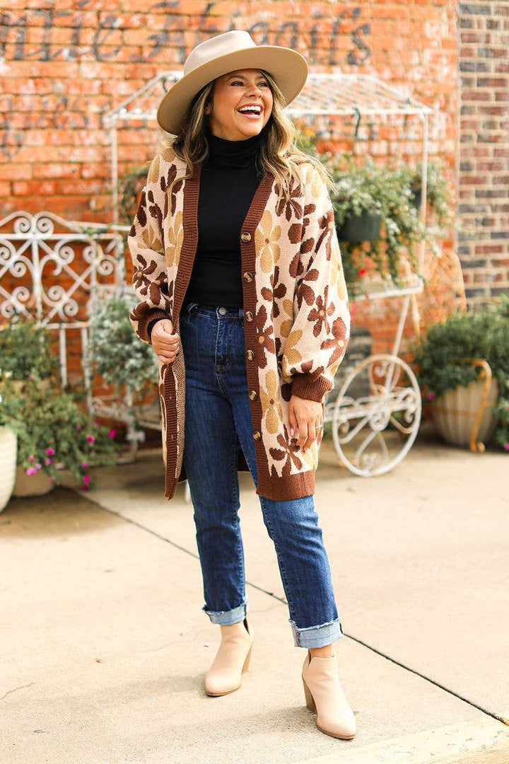 Autumn Bloom Cardigan - Reg & Curvy