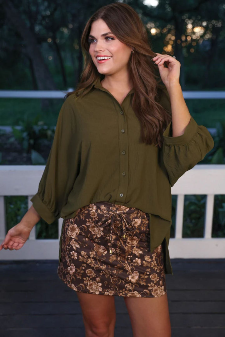 *PREORDER* Autumn Blossom Skort- Reg & Curvy