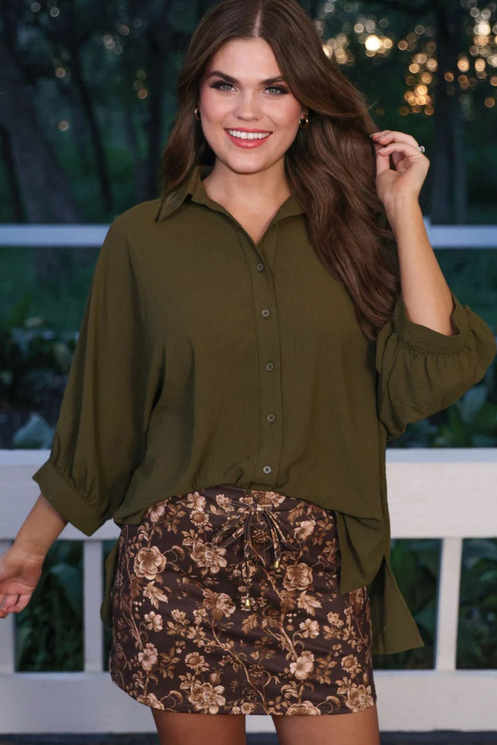 *PREORDER* Autumn Blossom Skort- Reg & Curvy