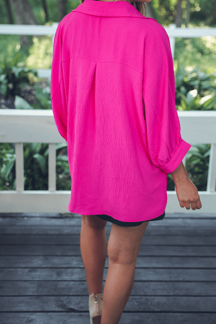 Bold in Pink Button-Up - Reg & Curvy