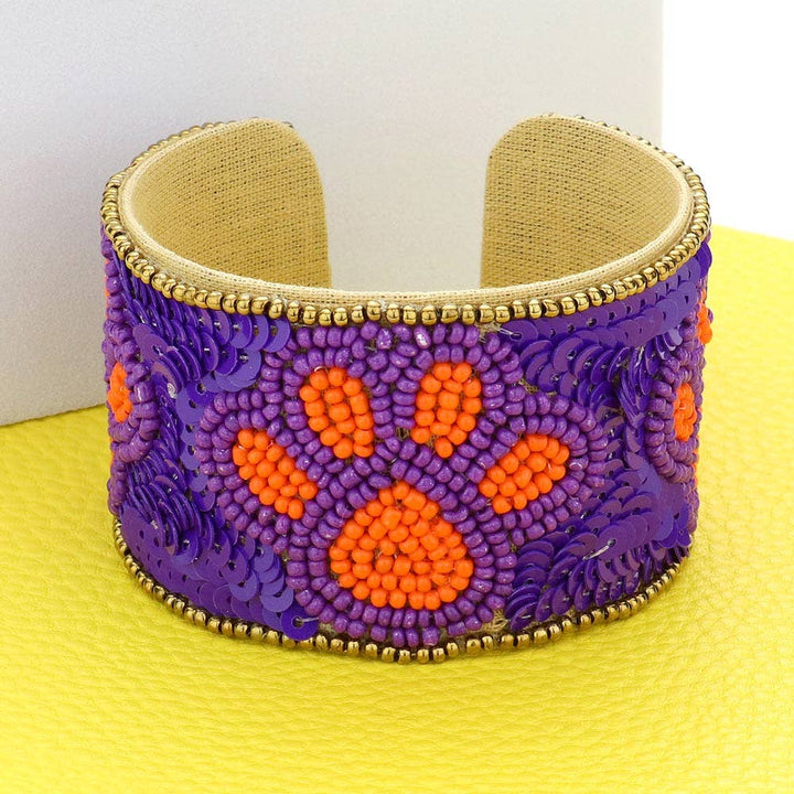Game Day Sequin Paw Bracelets